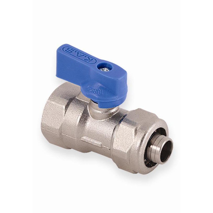 Mini Brass Ball Valve For Pipe Connection-blue