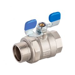 full-bore-brass-ball-valve-with-butterfly-handle-with-union-pn-40