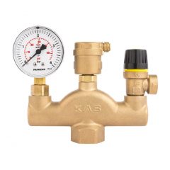 combined-air-separator-brass-valve-with-pressure-gauge