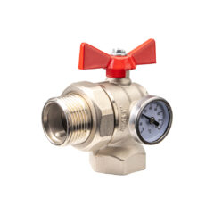 dn25-butterfly-angle-ball-valve-with-thermometer-and-union-connection